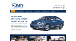 Desktop Screenshot of klinesautorepair.com